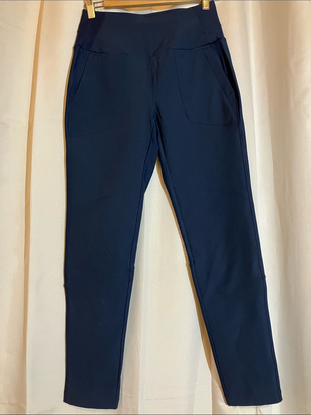 Avalanche Dark Navy High-Waist Pull-On Trousers